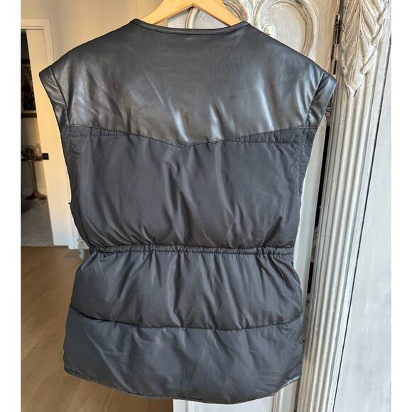 Rebecca Minkoff Puffer Coat MED Women Black Down Mia Coat Removable Hood Sleeves - Picture 10 of 14